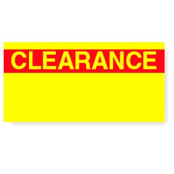 Avery Dennison 264933 8 Roll 1131 Clearance Labels; Yellow - Pack of 8
